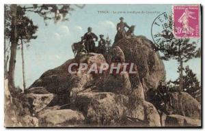 Old Postcard Dolmen Megalith Tence The druidic stone Crouizillac Chevre