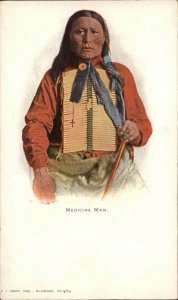 Native Americana Medicine Man c1905 EC Kropp #270 Postcard