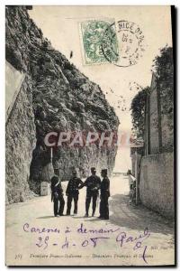 Postcard Italian Old Customs Customs Border Customs and Italian Franco french