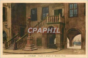 Old Postcard Colmar - Stairs and arches of the Old Donane