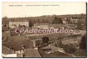 Old Postcard Paray Monial Visitation Garden hazel Apparition