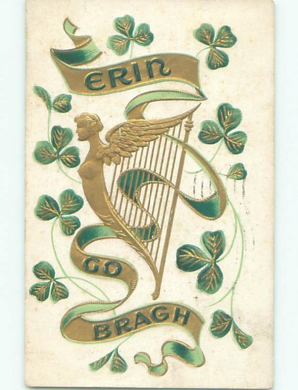 Divided-Back ST. PATRICK'S DAY SCENE Great Postcard W8238