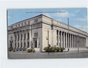 Postcard Post Office And Federal Building, Denver, Colorado