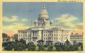 Providence, Rhode Island, RI State Capital USA 1941 light wear, paper glued o...