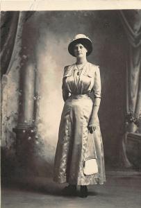 F36/ Jackson Ohio RPPC Postcard c1912 Alma Harper Well-Dressed 15