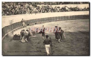 Old Postcard Bullfight Bullfight Arenes de Beziers Putting to death Puntilleros