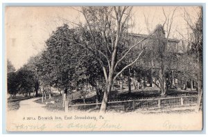 1910 Berwick Inn East Stroudsburg Pennsylvania PA Rotograph Antique Postcard