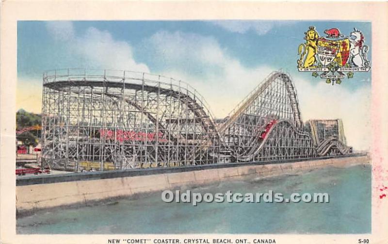 Ontario, Canada Postcard New Comet Coaster, Crystal Beach Postal Used Unknown