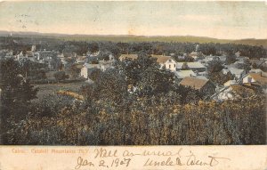 H16/ Cairo New York Postcard 1907 Catskill Mountains Home Birdseye