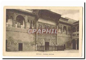 Spain Espana Old Postcard Sevilla Alcazar fachada