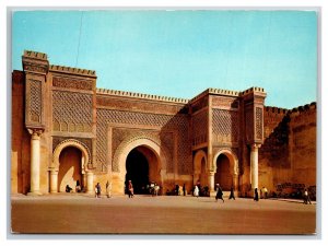 Bab El Mansour Laalej  Meknes Morocco UNP Continental Postcard O21