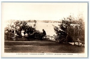 c1930's Canadian Keswick Ferndale Muskoka Lakes Canada RPPC Photo Postcard