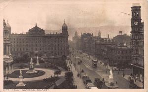 City Hall Gardens, Belfast, Northern Ireland, Early Postcard, Used