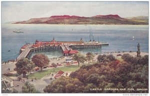 DUNOON, Scotland, 1900-1910´s; Castle Gardens And Pier