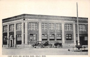 Holly Michigan First State & Savings Bank Photo Print Vintage Postcard U7649