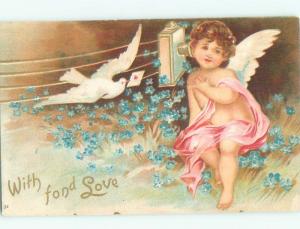 Divided-Back BEAUTIFUL ANGEL SCENE Great Postcard AA9999