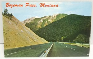 Bozeman Pass Montana Vintage Postcard