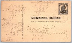 New Lexington Ohio 1908 Postal Card Postcard Stationery Elder Oil And Gas