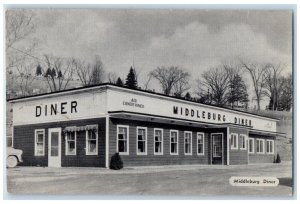 c1940's Middleburg Diner View Restaurant New York NY Unposted Postcard