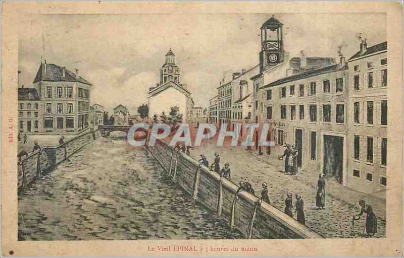 Old Postcard The Old Epinal 5 am