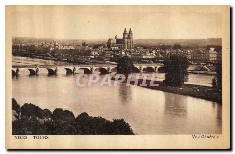 Postcard Old Tours general view