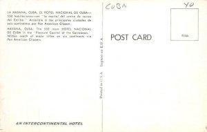 Hotel Nacional de Cuba Havana Cuba Postcard