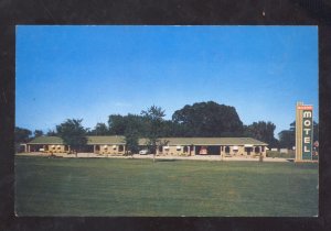 TULSA OKLAHOMA MANOR COURT MOTEL VINTAGE ADVERTISING POSTCARD