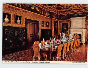 Postcard The State Dining Room, Longleat House, Warminster, England