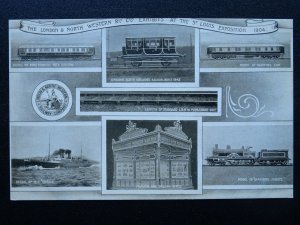 London & North West Railway EXHIBITS AT ST. LOUIS EXPOSITION c1904 PC by L&NWR