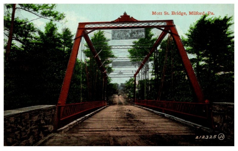 Pennsylvania  Milford ,  Mott street Bridge