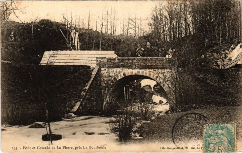 CPA Pont et Cascade de La Pierre,pres La Bourboule FRANCE (1285051)