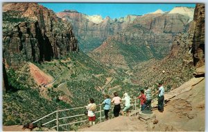 c1950s Zion National Park, UT Mt. Carmel Hwy Switchbacks Chrome Mac Miller A317