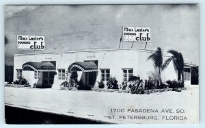 ST. PETERSBURG, Florida FL ~ Roadside MAX LANIER'S DIAMOND CLUB   Postcard