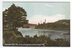 International Paper Mill Livermore Falls Maine 1910c postcard