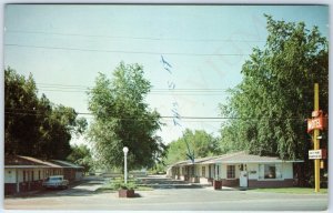 c1960s Reno, NV Lane's Motel Midcentury Modern Stomic Starburst Sign PC Vtg A232