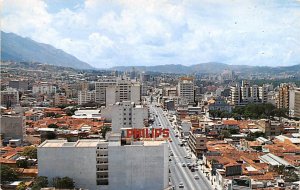 Venezuela Old Vintage Antique Post Card Caracas Vista parcial con Avenida Urd...