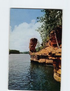 Postcard Chimney Rock-Upper Dells, Wisconsin Dells, Wisconsin