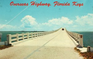 Vintage Postcard 1969 Overseas Highway Florida Keys Bridge to Key West Florida