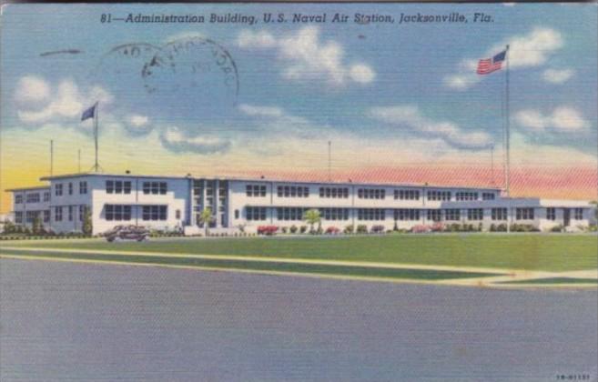 Florida Jacksonville Administration Building U S Naval Air Station 1951 Curteich