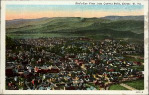 Keyser West Virginia WV Bird's Eye View from Queen's Point Vintage Postcard