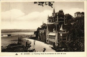 CPA Dinard- Le Yachting Club et promenade du clair de lune FRANCE (1021810)