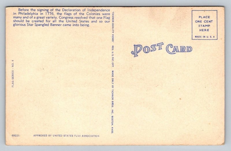 Independence   George Washington  Patriotic  American Flag     Postcard