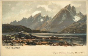 Norge Norway Raftsund 1898 Signed Postcard