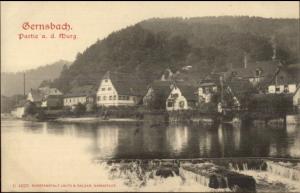 Gernsbach Germany Partie a.d. Murg c1905 Postcard