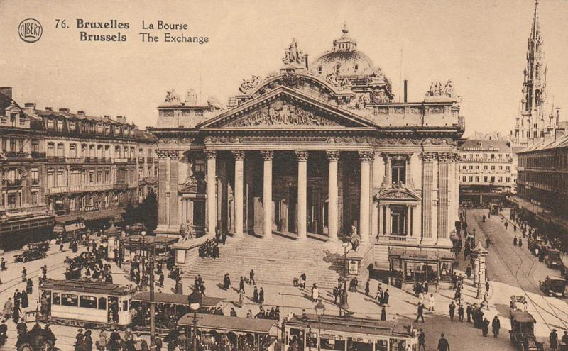 La Bourse, Bruxelles, Belgium, c. 1910s