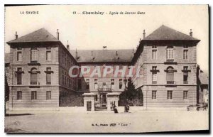 Old Postcard Chambery Lycee Young Men