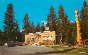 1950s Junction Coffee Counter RADIUM BC CANADA Auto Dexter postcard 1941