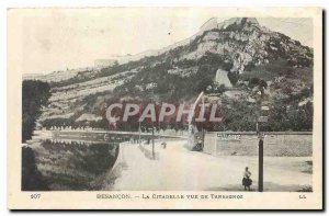Old Postcard Besancon Citadel to Terrasnoz