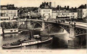 CPA Compiegne - Vue du Pont sur la Route Solferino (1031883)