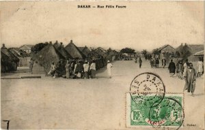 CPA AK Dakar Rue Felix Faure SENEGAL (821980)